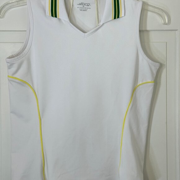 BCG Dri Fit Skort Set Small Women's White Polo Medium White Green 2-pc Skirt 4 - Picture 2 of 11